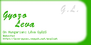 gyozo leva business card