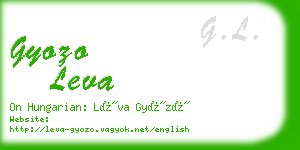 gyozo leva business card